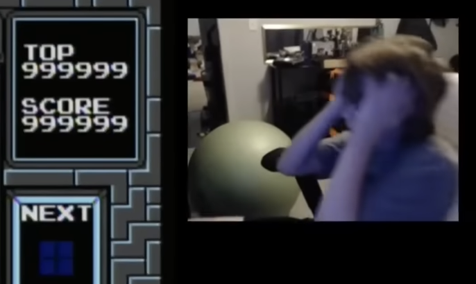 kid beats tetris game